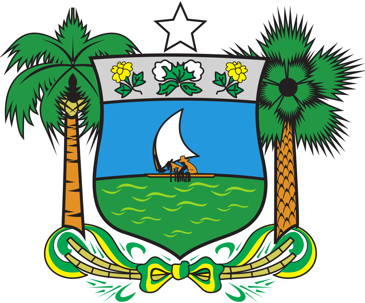 Desenho do brasão do Rio grande do Norte